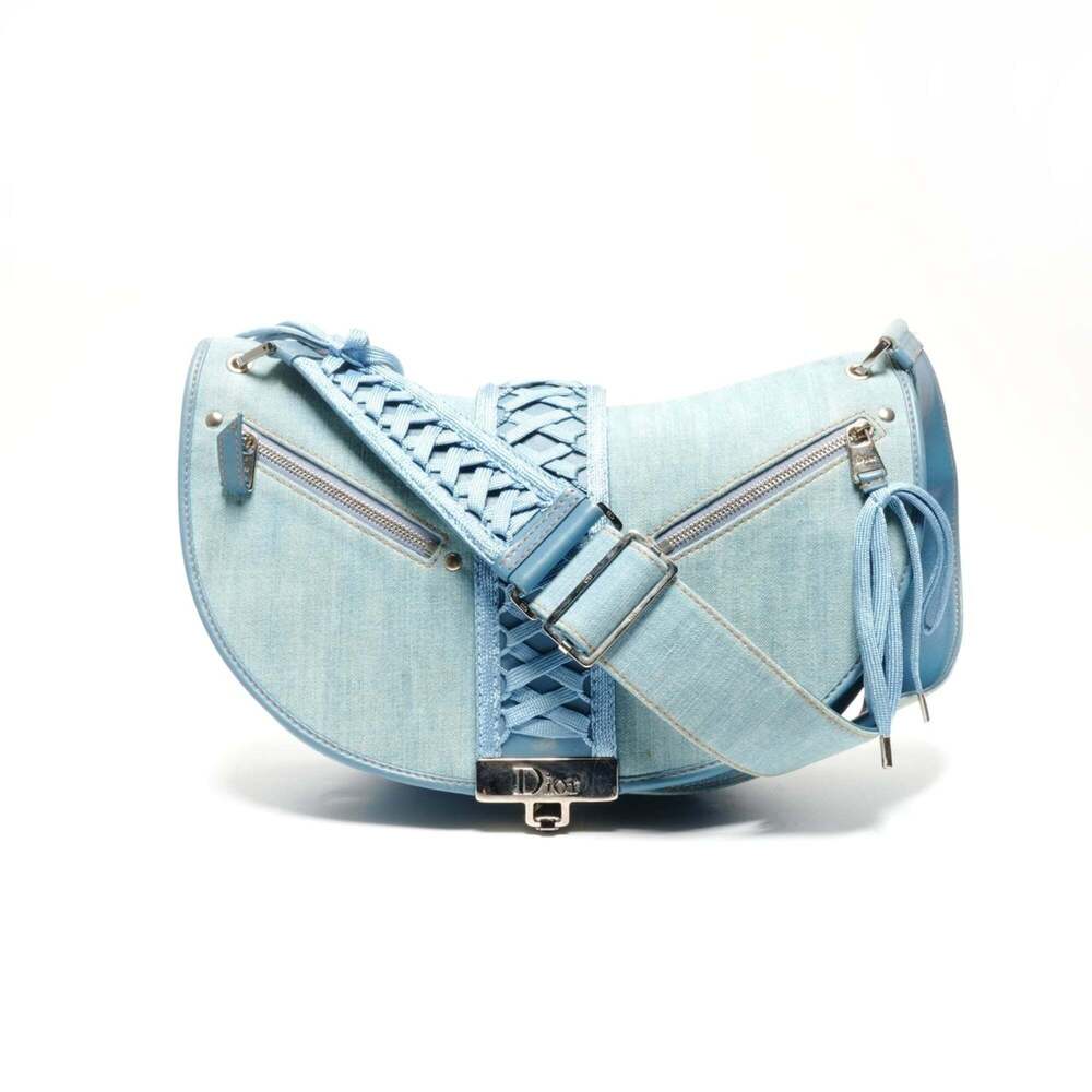 CHRISTIAN DIOR Blue Shoulder Bag - Picture 1 of 14